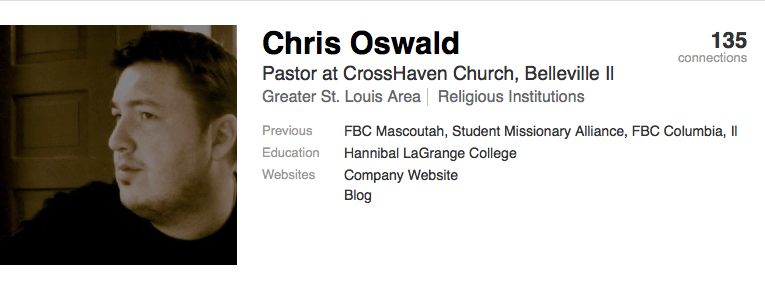 Chris Oswald Linked-In profile