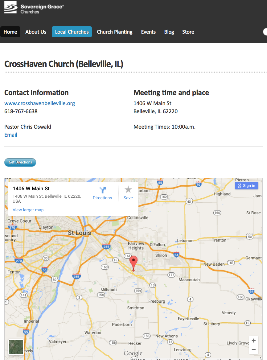 2015-05-17 Sov Grace map with CrossHaven church
