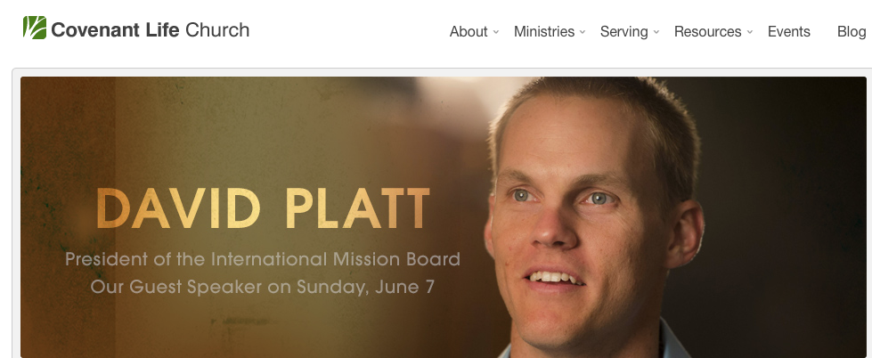 Celebrity pastor David Platt to speak at CLC.