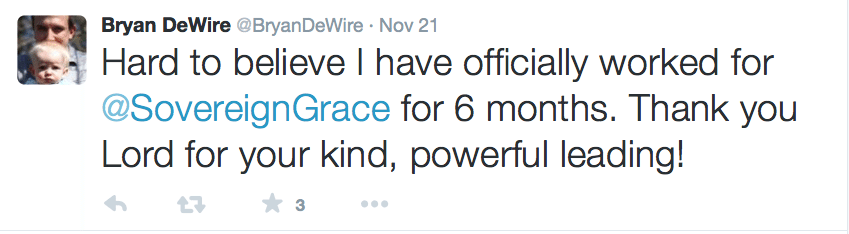 2015-08-11 DeWire thanks God 6 months into SGM job