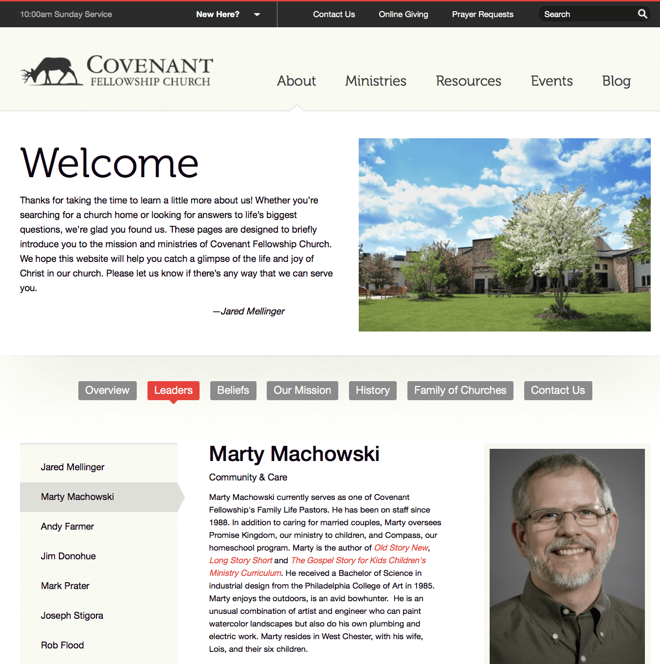 2015-10-04 Marty Machowski bio from CFC