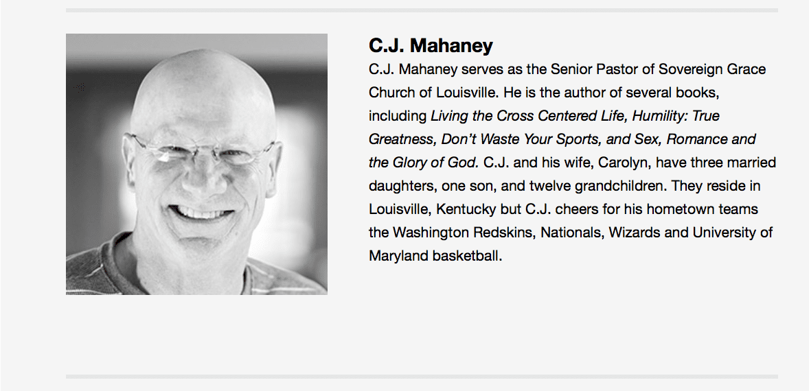 2015-12-30 CJ Mahaney T4G Plenary speaker