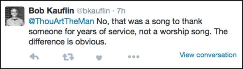 2016-04-19 Kauflin response on Mahaney worship song