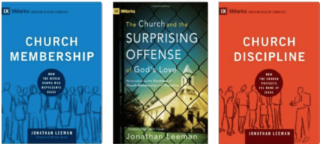 Para-church organization 9Marks pushes these books to member churches.
